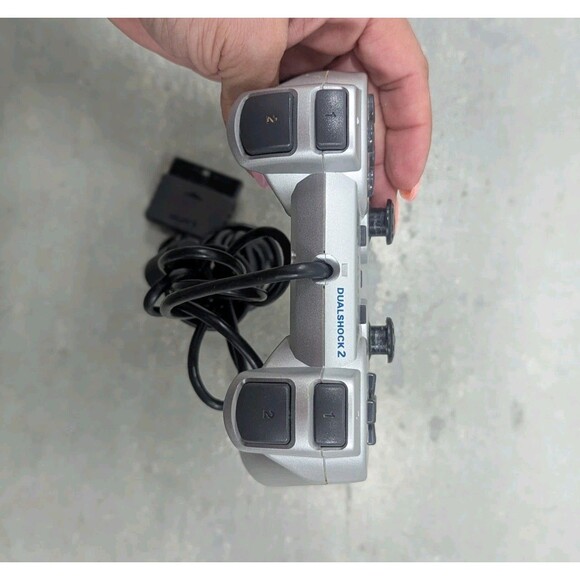 PLAYSTATION 2 PS2 DUALSHOCK 2 CONTROLLER GAMEPAD SCPH-10010 SILVER OEM - Picture 4 of 7
